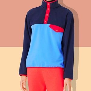 Color block fleece
